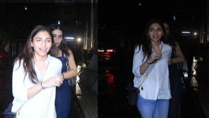 Sara Ali khan Sharmin Segal  साथ हुए पहुंची Restaurant, paps को देख Sharmin के पीछे क्यों छुपी Sara?