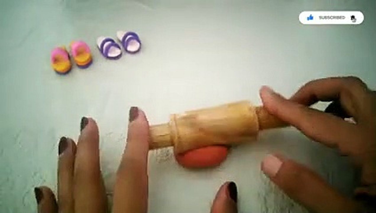 Clay Handmade Barbie Shoes - DIY Easy Miniature Shoes - Stylish Shoes Crafts - Clay Creations Ideas