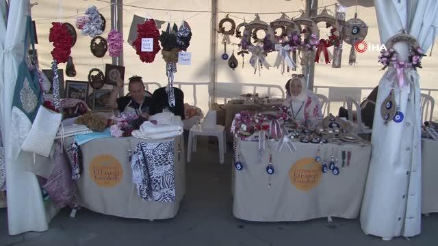 Son dakika haberleri... Zeytinburnu'nda kadınların el emeği kazanca dönüşüyor