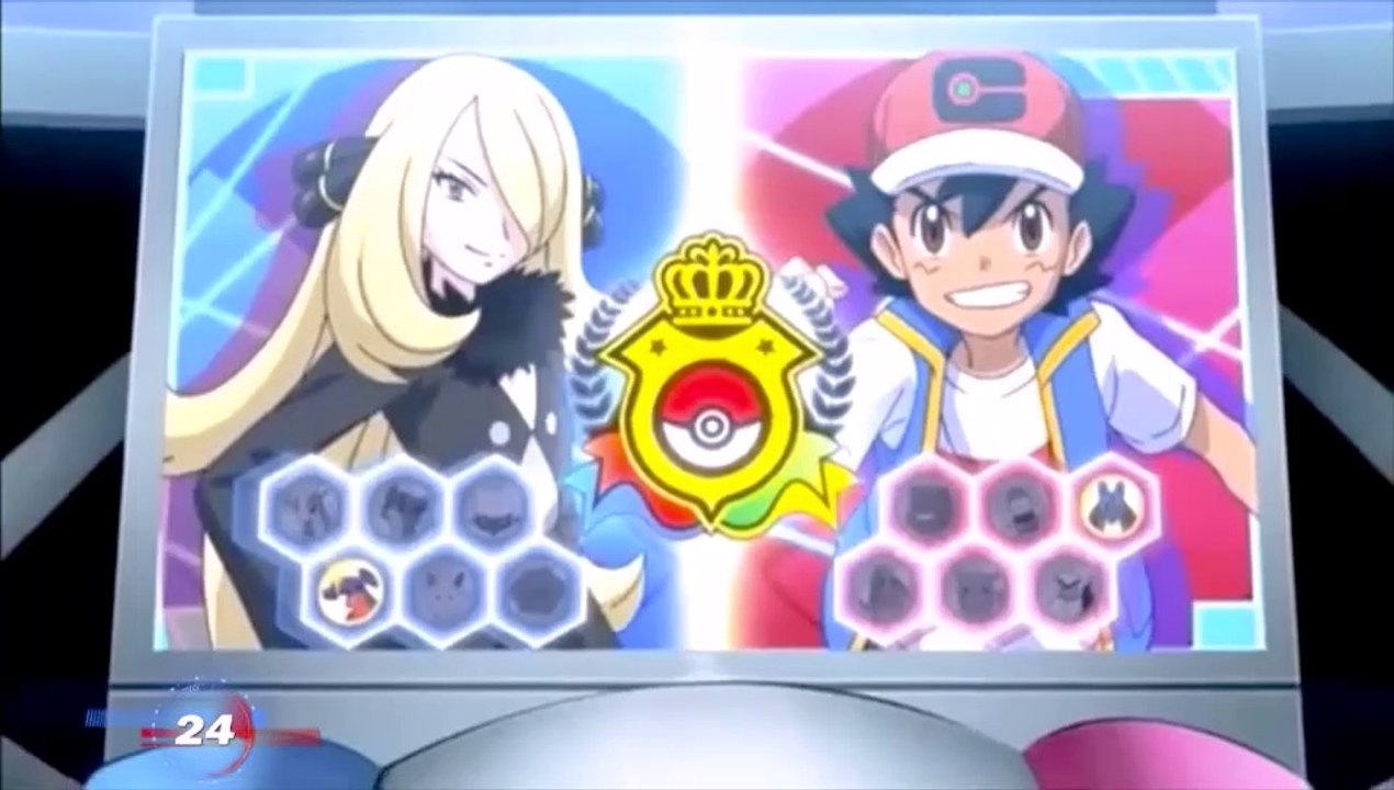 Ash vs Cynthia (part_3) Final Battle_Pokemon Journeys Anime Episode 125 English Subbed - Pokemon