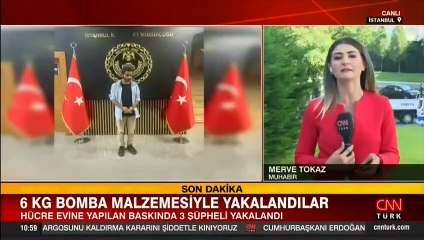 Sancaktepe'de hücre evine baskın : 3 kişi 6 kilogram bomba ile ele geçirildi
