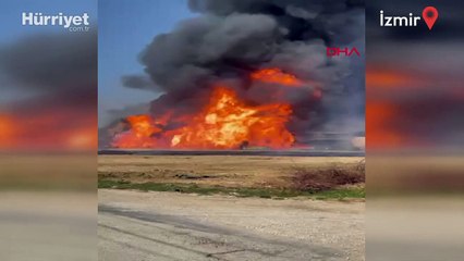 İzmir'de fabrika yangını