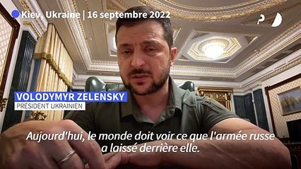 Zelensky demande à la communauté internationale d'agir après la découverte de 400 tombes à Izioum
