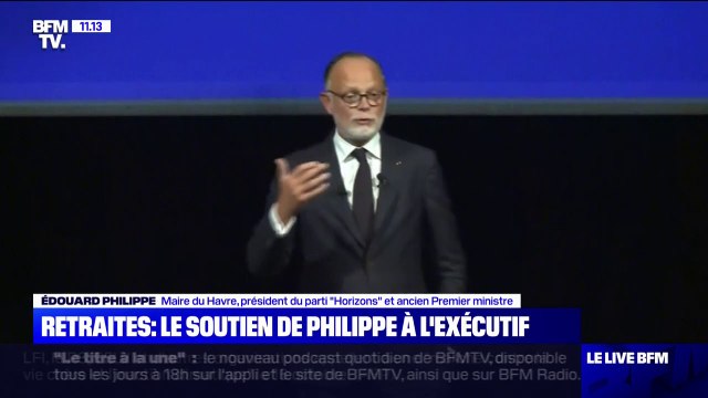 Nous serons là : Édouard Philippe soutient l'exécutif sur la réforme des retraites