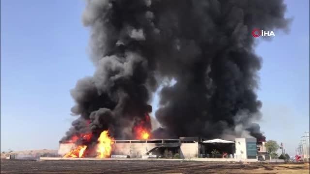 İzmir haberleri! Torbalı'da fabrika yangını