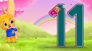 Kid number - endless numbers counting 11 to 15 - learn 123 number for kids