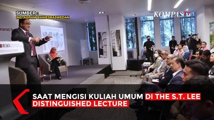 Potret Anies Baswedan Bawakan Kuliah Umum di Singapura, Sambil Ceritakan Transformasi Jakarta