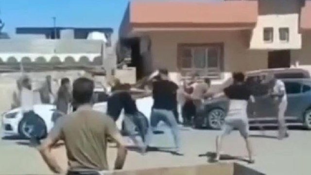 Mardin'de taşlı sopalı kavga