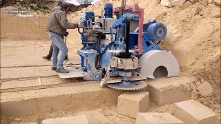 Incredible Modern Granite Mining Machines Technology | Amazing Fastest Stone Splitting Technique