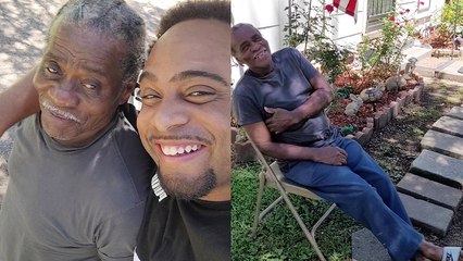 Son catches dad off-guard with a surprise visit after 3 years