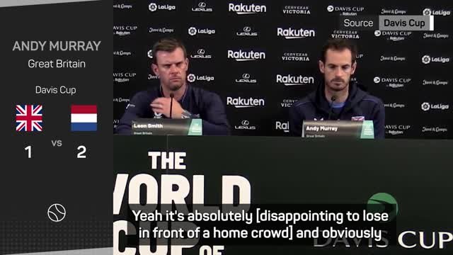 Murray disappointed to lose in front of home crowd
