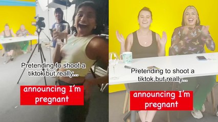 Woman reveals to her team that she's pregnant *Sweet Response!*