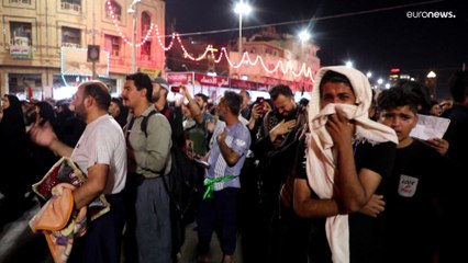 شاهد: إيرانيون يشاركون في إحياء ذكرى أربعينية الإمام الحسين في العراق
