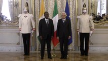 Mattarella ha ricevuto al Quirinale il Presidente della Costa d'Avorio