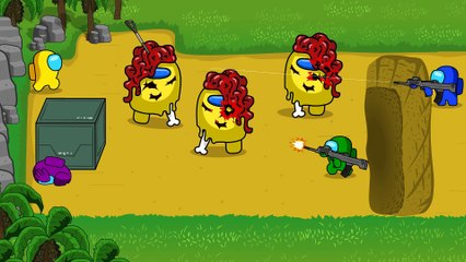 Ermonus VS Zombie Animation Épisode 5 AMONG US ANIMATION EP5