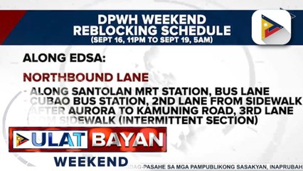 DPWH, sinimulan na ang road reblocking sa ilang mga pangunahing kalsada sa NCR