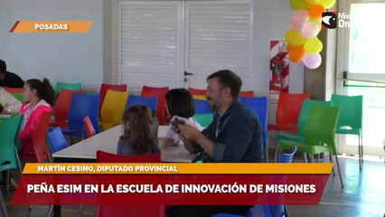 Peña esim en la escuela de innovación de Misiones