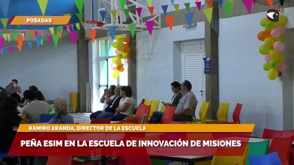 Peña esim en la escuela de innovación de Misiones