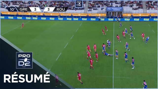 PRO D2 - Résumé FC Grenoble Rugby-Rouen Normandie Rugby: 20-06 - J04 - Saison 2022/2023