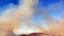 Calatafimi, incendio brucia la sughereta del bosco di Angimbè: canadair ed elicotteri in azione