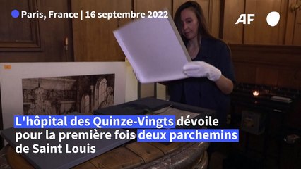 Des manuscrits de Saint Louis dévoilés pour la première fois à l'hôpital des Quinze-Vingts