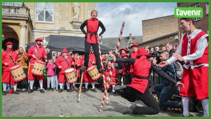 Des échasseuses, une première historique à Namur