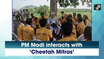 PM Modi interacts with ‘Cheetah Mitras’