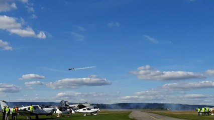 La patrouille de France à l'aérodrome d'Alençon