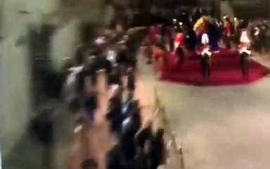 Detenido a un hombre que tiró de la bandera del ataúd de la reina Isabel II
