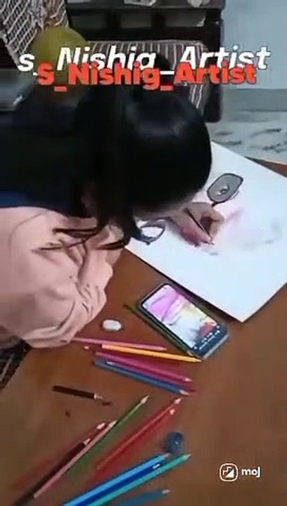 Pencil colour drawing