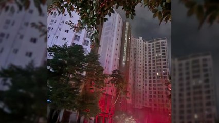 한밤중 수원 아파트 844세대 정전..."변압기 침수가 원인" / YTN