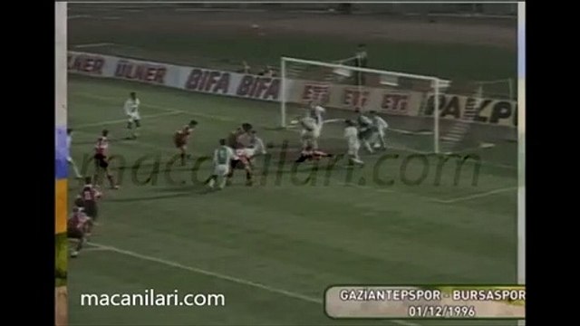 Gaziantepspor 2-1 Bursaspor 01.12.1996 - 1996-1997 Turkish 1st League Matchday 15