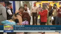 Los tripulantes del avión de Emtrasur fueron recibidos como héroes en Venezuela