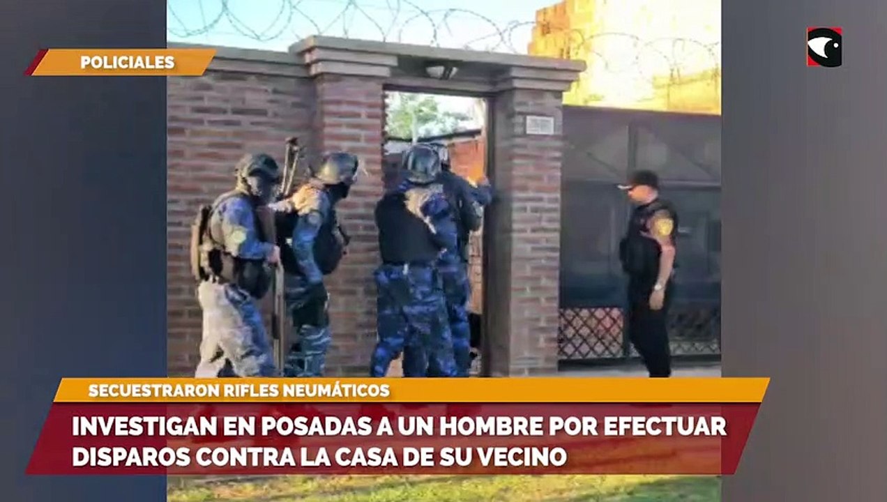 Investigan en Posadas a un hombre por efectuar disparos contra la casa de su vecino