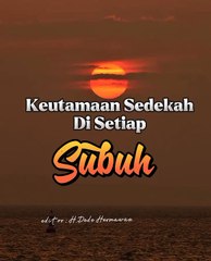 Keutamaan sedekah Subuh