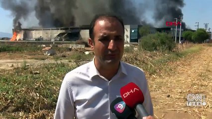 Torbalı'da fabrika yangını! Patlamalar meydana geldi