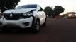 Renault Kwid e Ford Ka ficam danificados após colisão no Santo Onofre