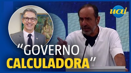 Kalil sobre Zema no debate: 'governo calculadora'