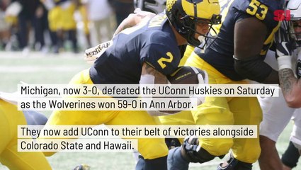 No. 4 Michigan Shuts Out UConn, 59-0