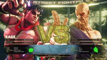 Kage vs Oro (Hardest AI) - Street Fighter V