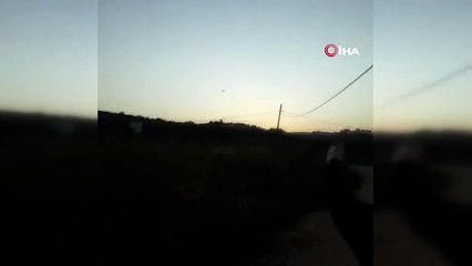 Bursa'da hava aracının düştüğü anlar kamerada