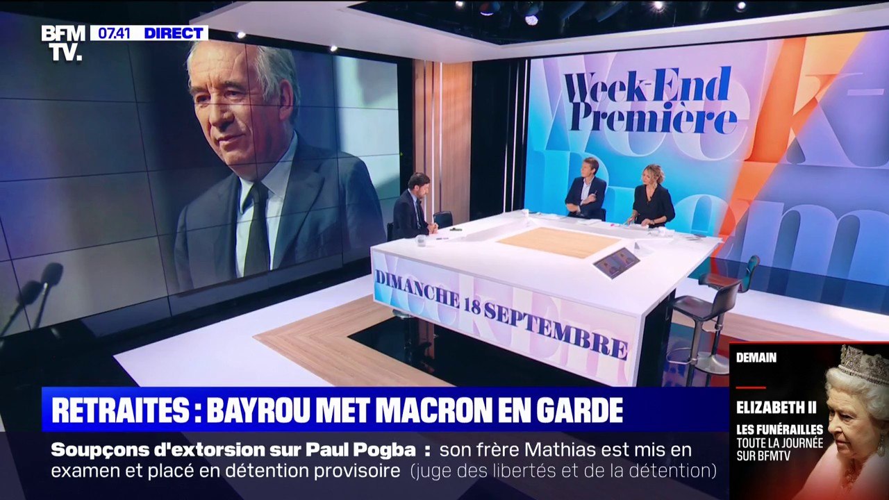 François Bayrou met en garde Emmanuel Macron contre tout "passage en force" de la réforme des retraites