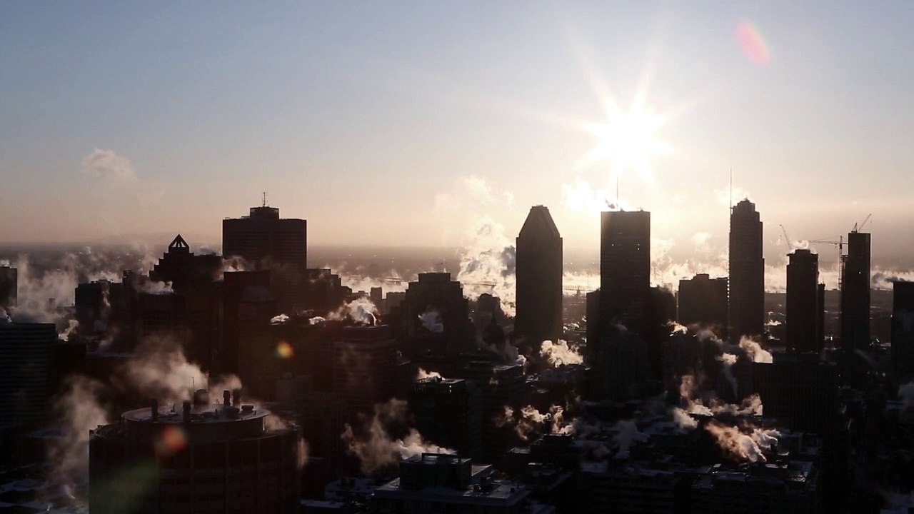 The City Sunrise in  morning Free stock footage no copyright