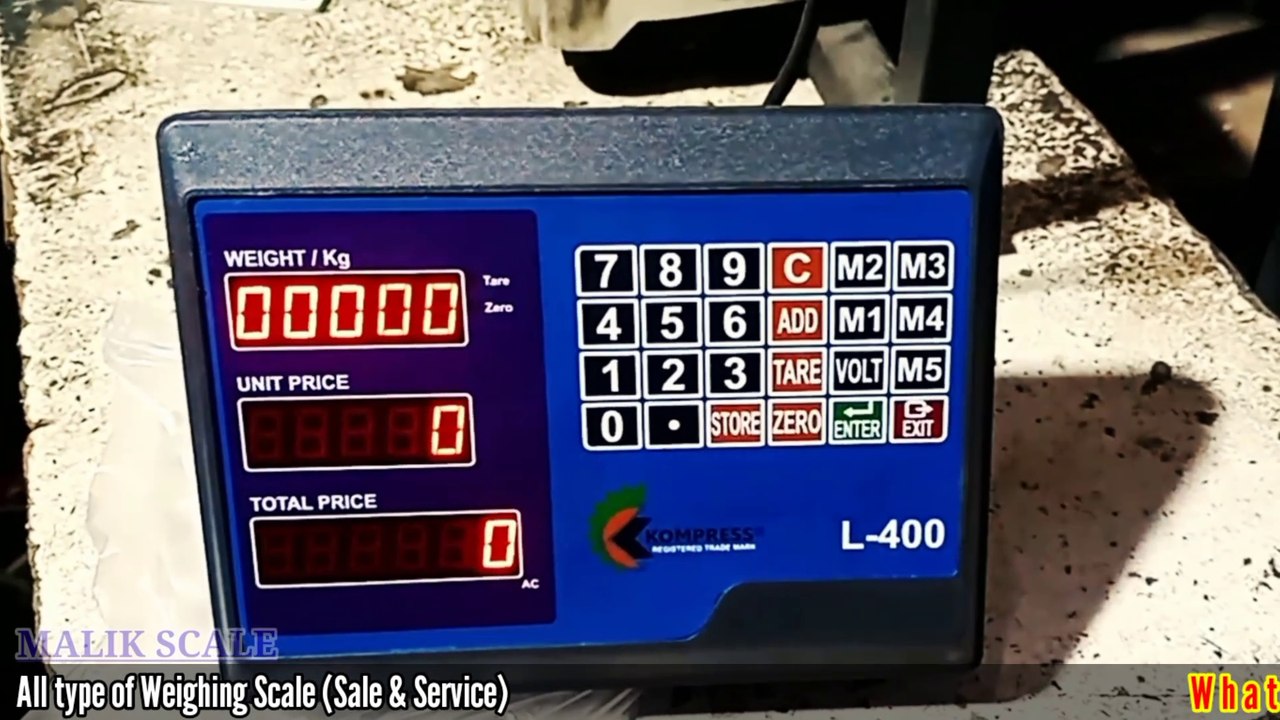 Weighing Scale Calibration L-400 @Malik Scale