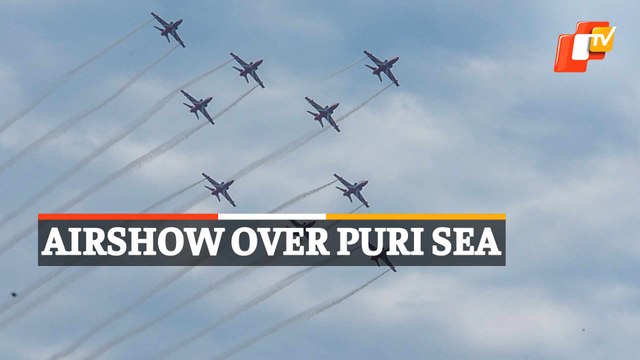 WATCH: IAF Suryakiran Airshow Over Puri Sea