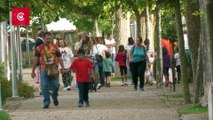 Fiesta de la Vendimia: uvas y queso saben a beso en Serrada