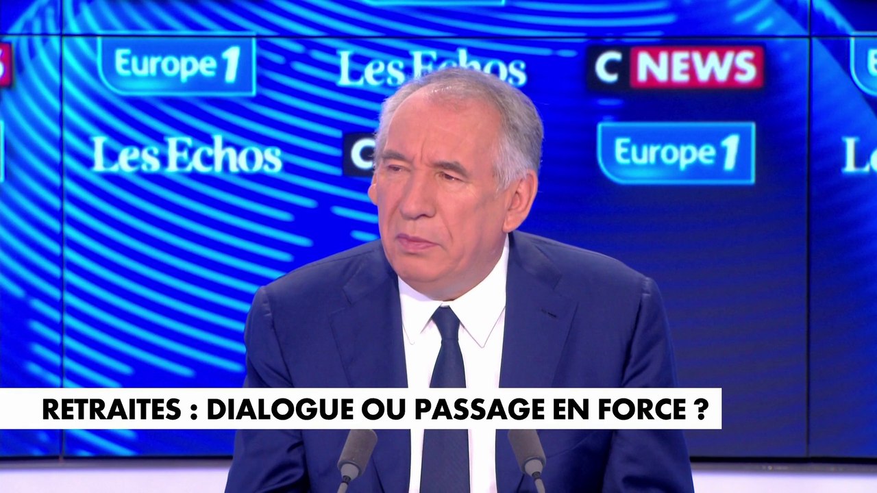 François Bayrou La Réforme Des Retraites Est Vitale Elle Est Une Nécessité Pour Le Pays