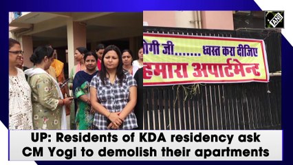 UP: Residents of KDA residency ask CM Yogi to demolish their apartments