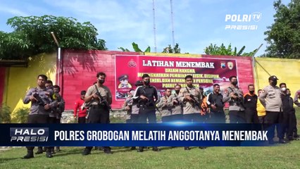 Untuk Meningkatkan Kemampuan, Polres Grobogan Melatih Anggotanya Menembak