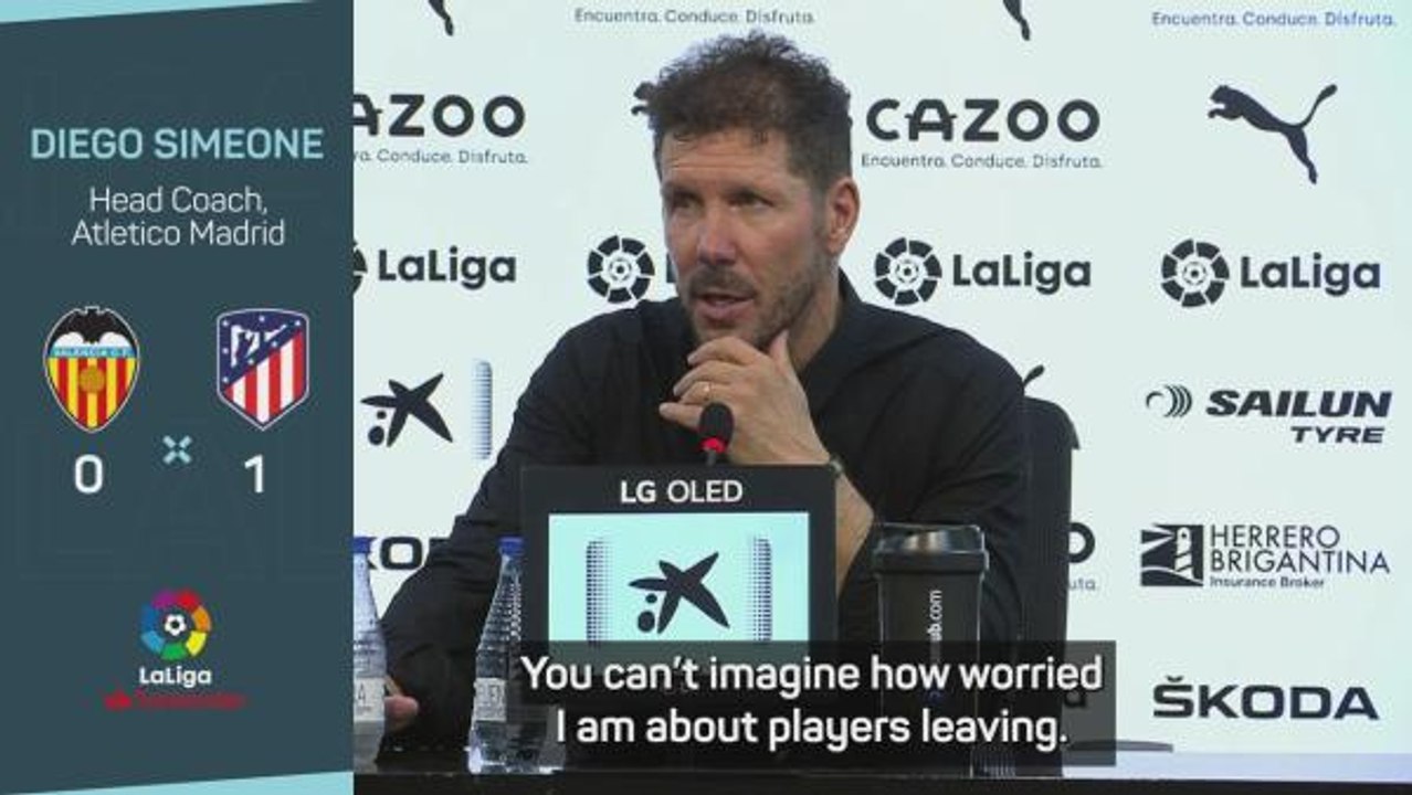 Simeone worried about players leaving amid Carrasco exit rumours